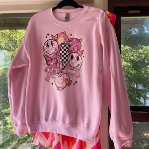 Pink Graphic Sweatshirt